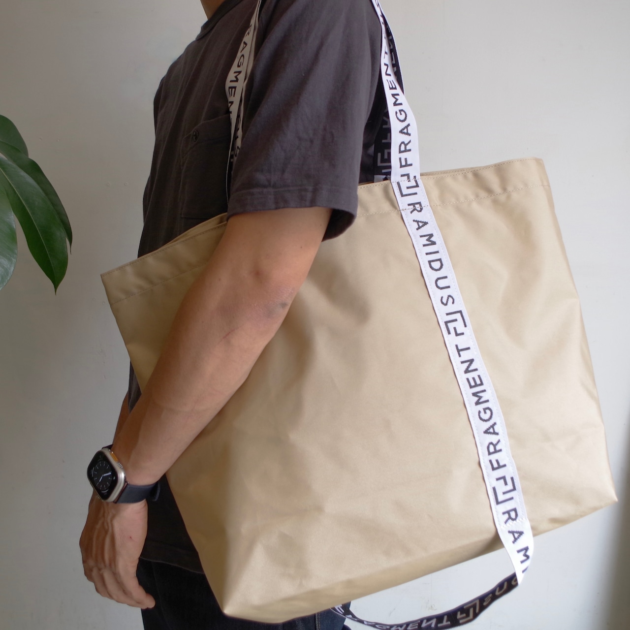 FRAGMENT DESIGN × RAMIDUS   TOTE BAG (L)