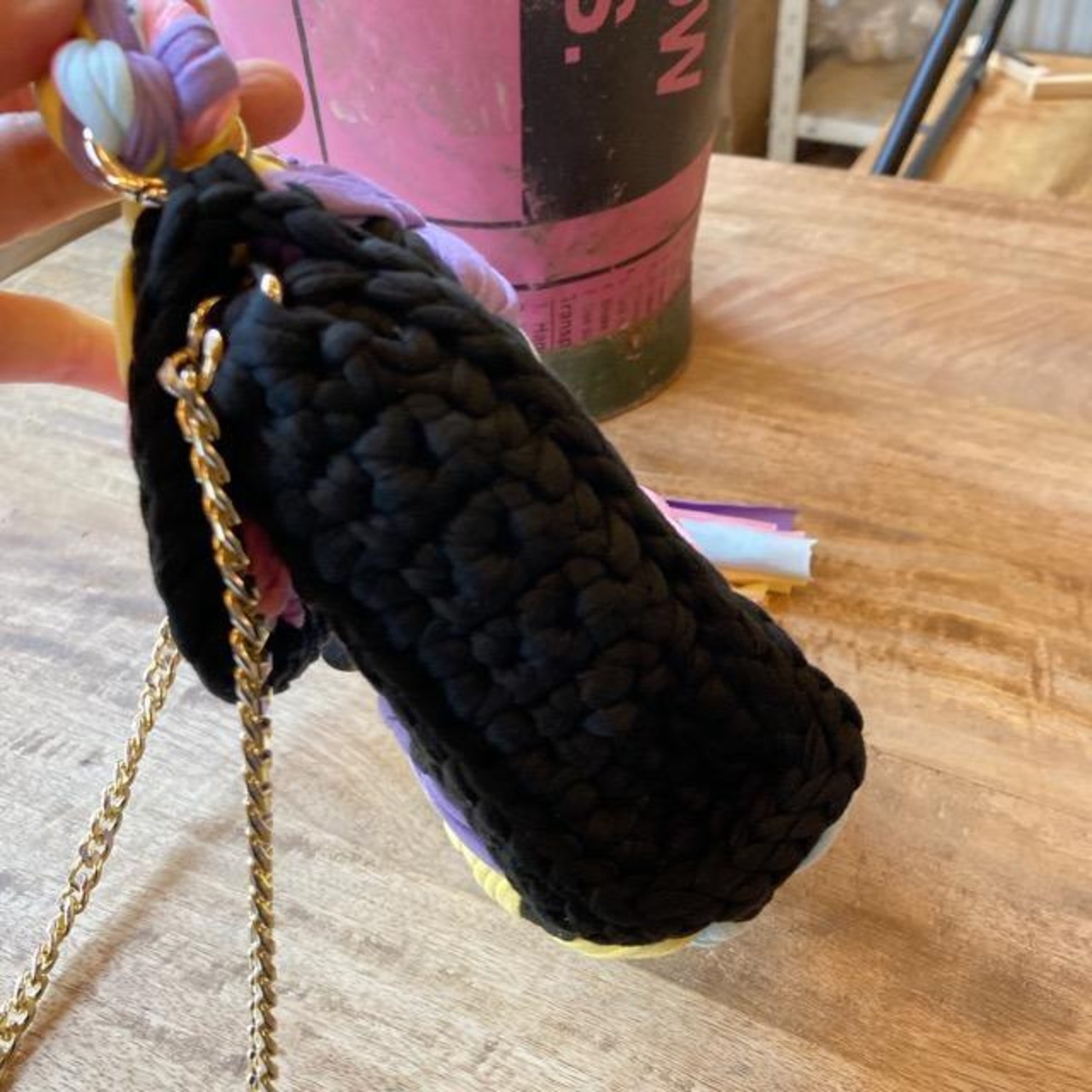 Topanga Bag　コットンヤーンカラフルハンドバッグ　B