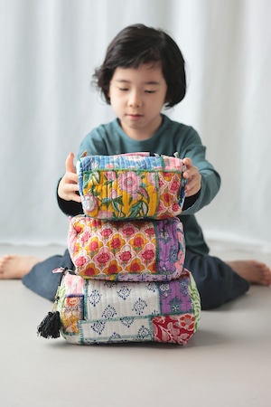 ＜PHET  AND  PLOY＞Qulted Pouch キルト パッチワーク ポーチ