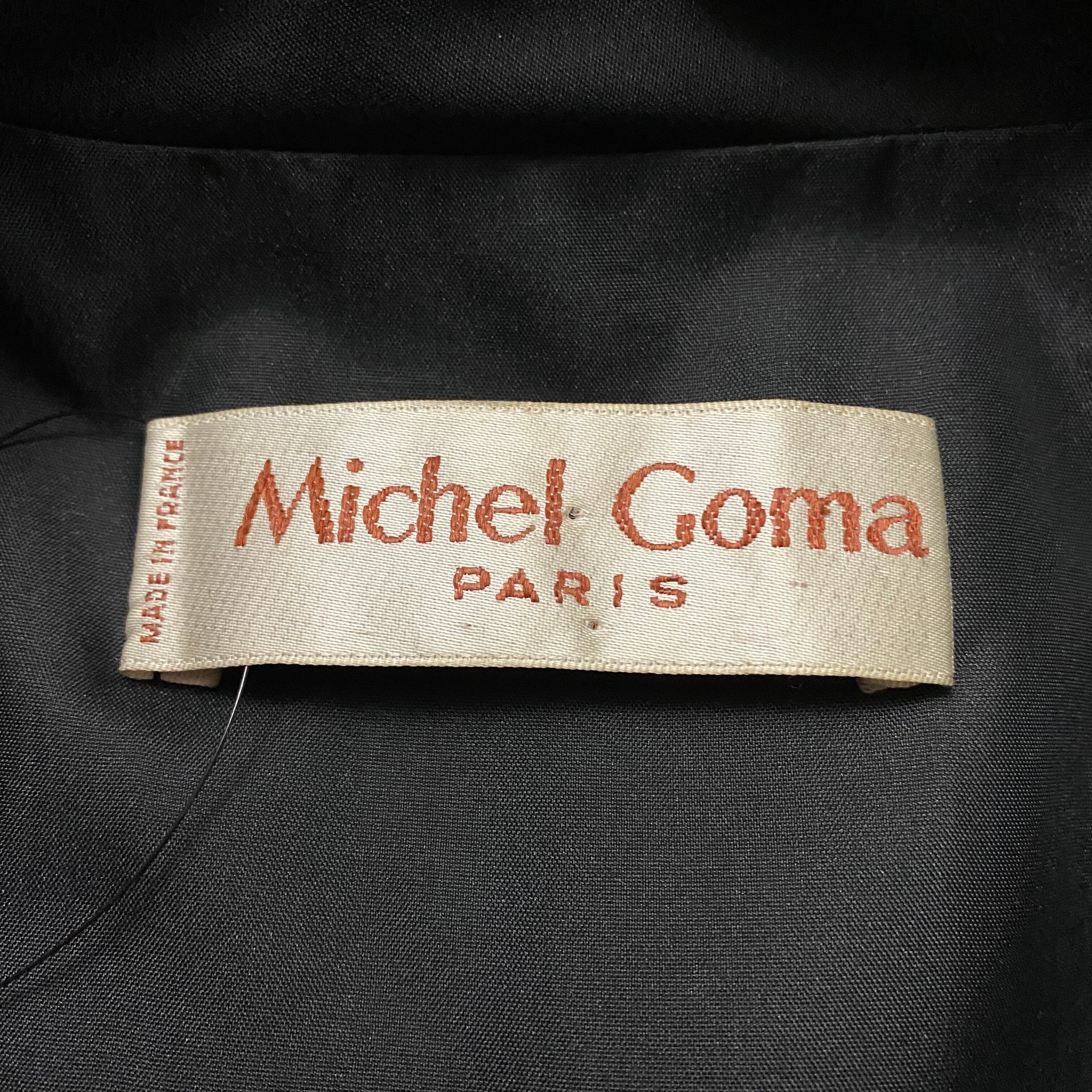 vintage MICHEL GOMA cape layered no sleeves long coat | NOIR ONLINE