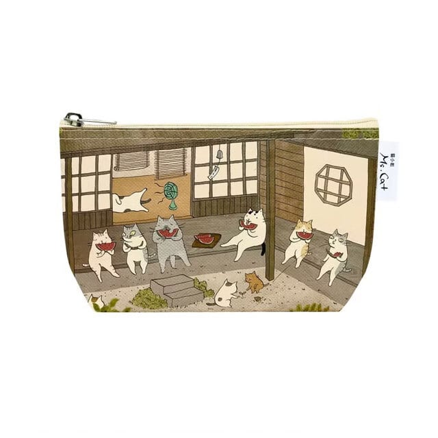 ポーチ  猫小姐(夏天吃瓜) マチ付
