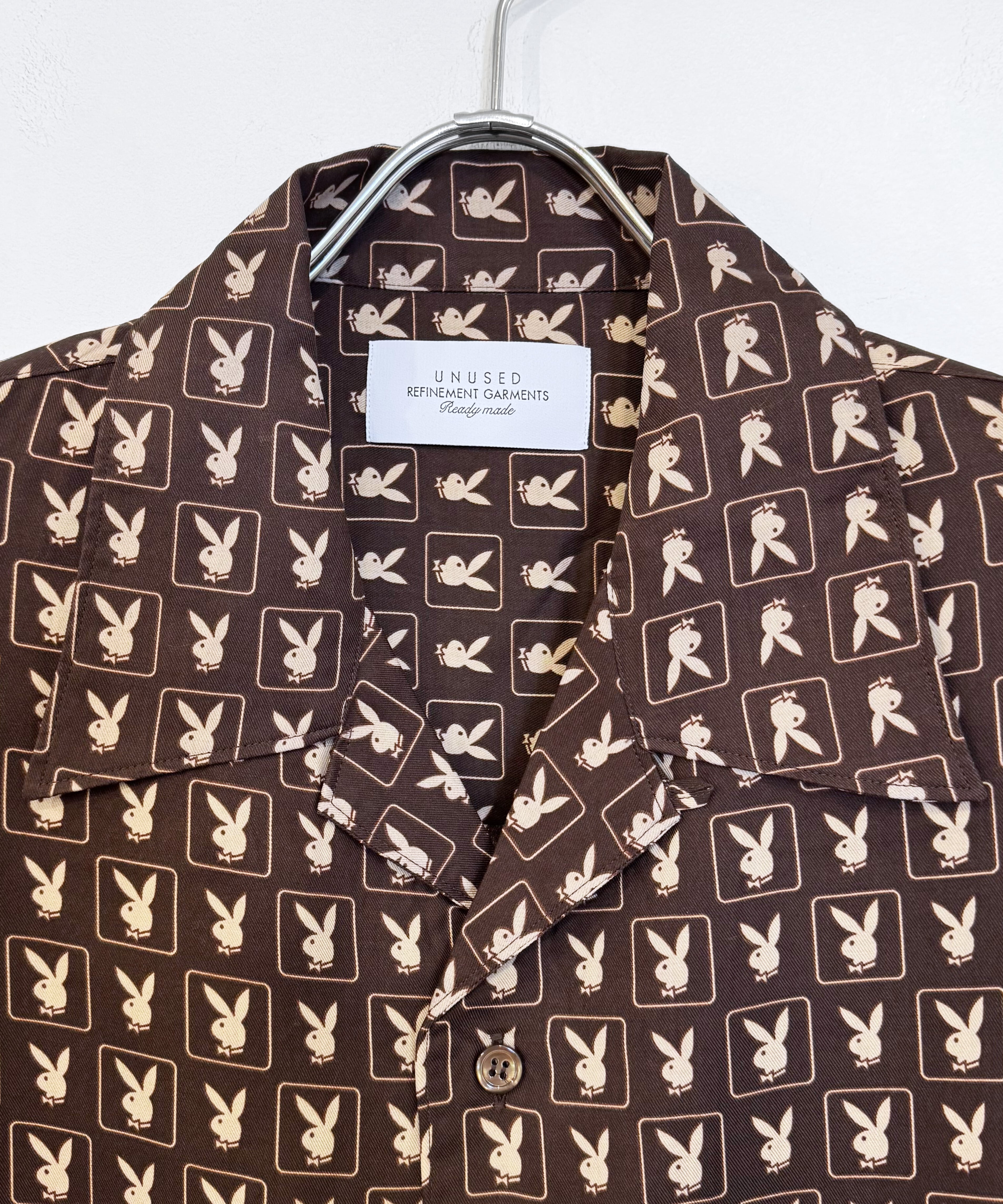UNUSED / US2380 PLAYBOY × UNUSED CHECK SHIRT (BROWN) | AfterSchool
