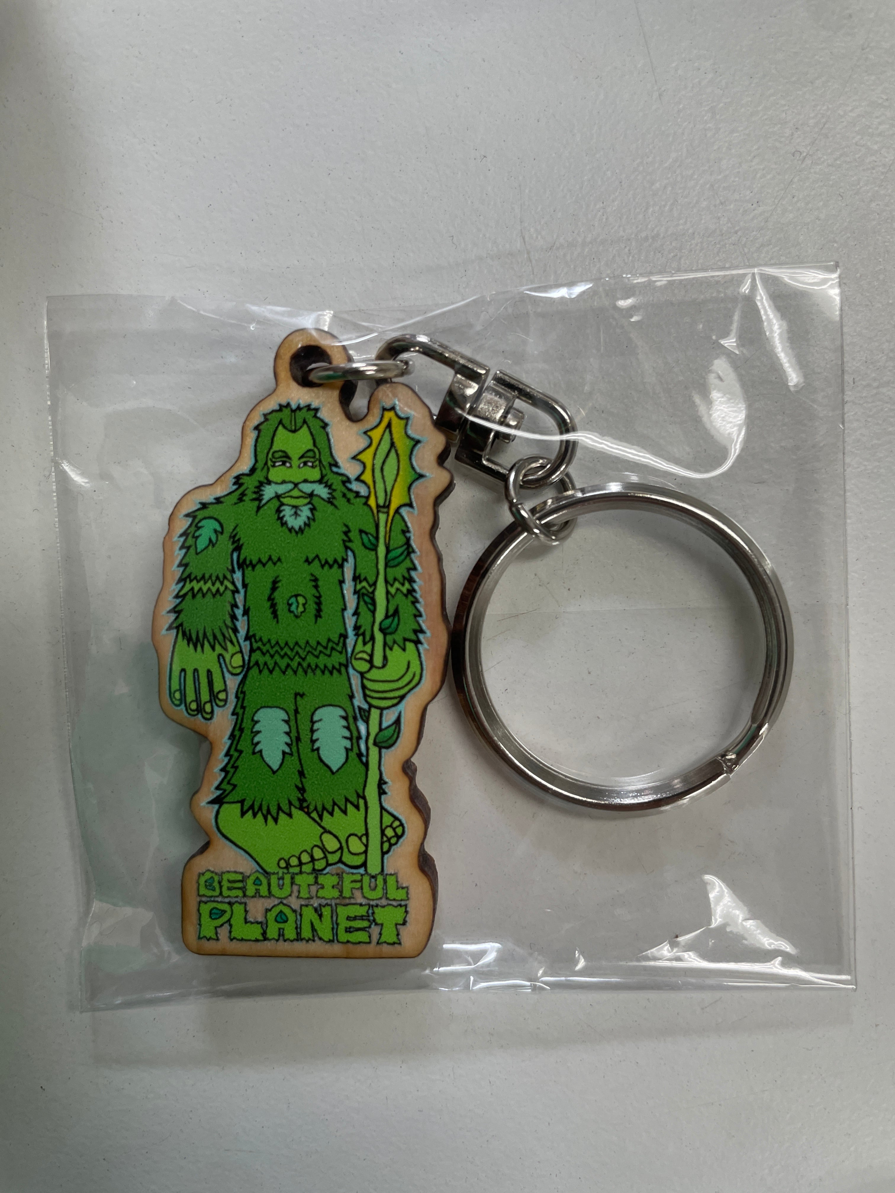 Beautiful planet / key chain / 木ーホルダー / ヒノキ | bulldog