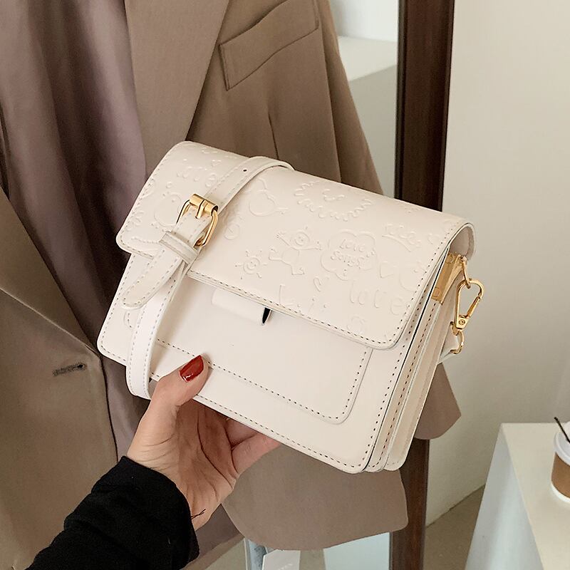 サマーレッドシングル 夏物 スクウェア メッセンジャーバッグ Tiancai_Wing_Bag95635419178