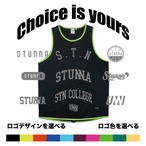 Choice is yours Tank : black bolt line : ロゴ色選択、有料ナンバリング可能商品