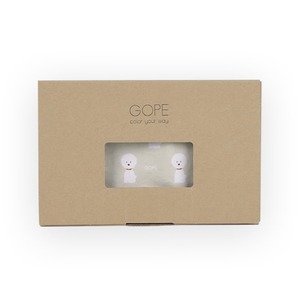 【予約】[ GOPE ] Picture Dog Bandana｜WHITE × IVORY