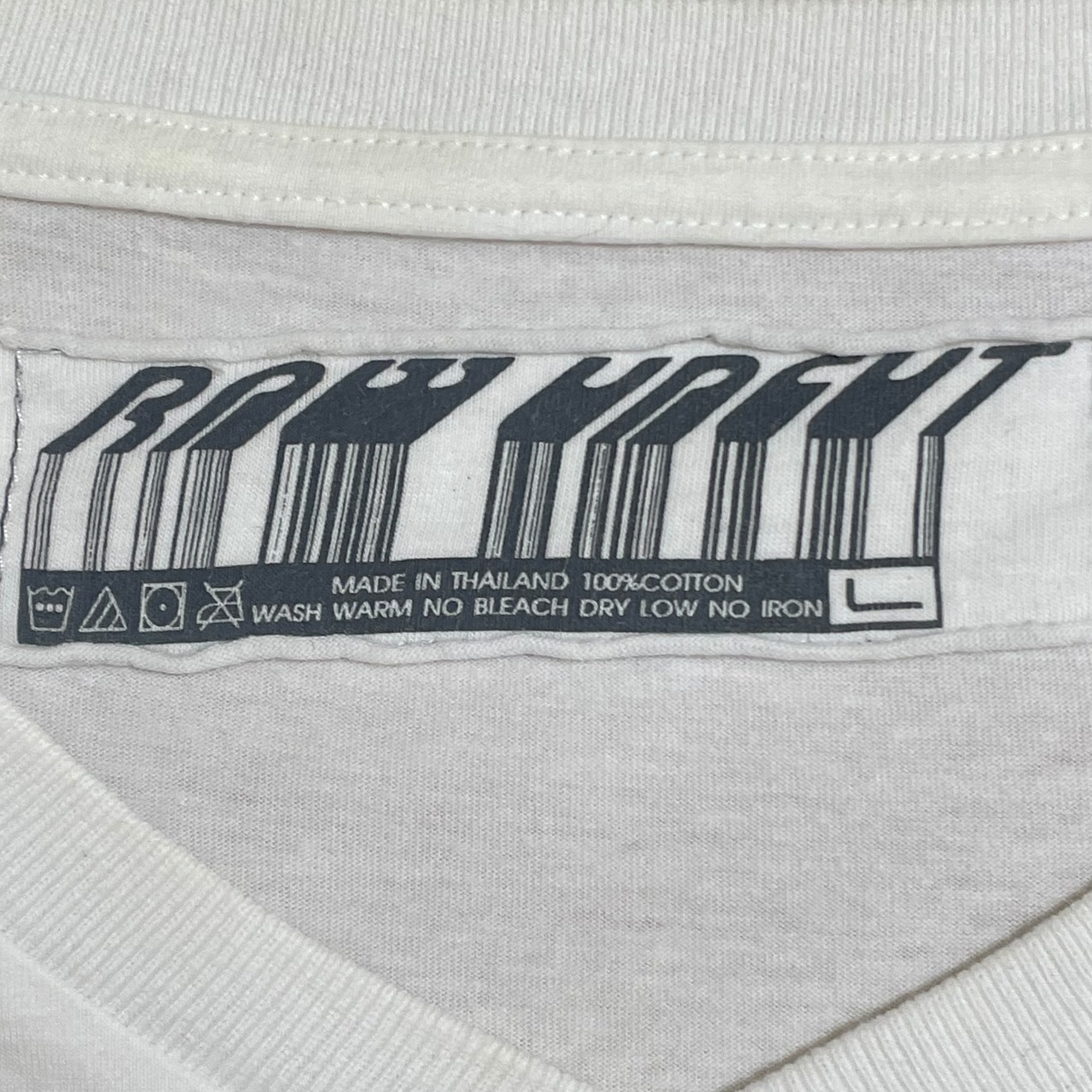 【RAW UNCUT】ノトーリアス・B.I.G ラップTシャツ ビギー フォトプリント 王冠 白t Vネック L 半袖 Notorious B.I.G US古着