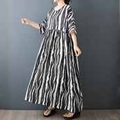 モノトーン 柄切替 ワンピース 30216