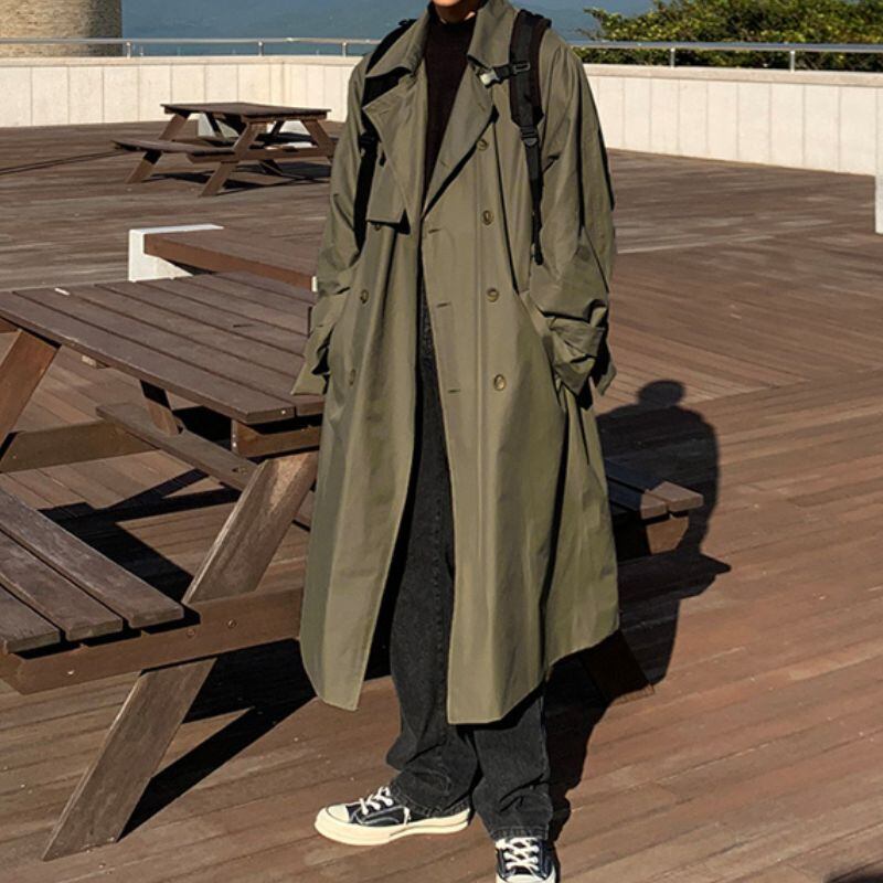 ダブルブレストトレンチコート C10123