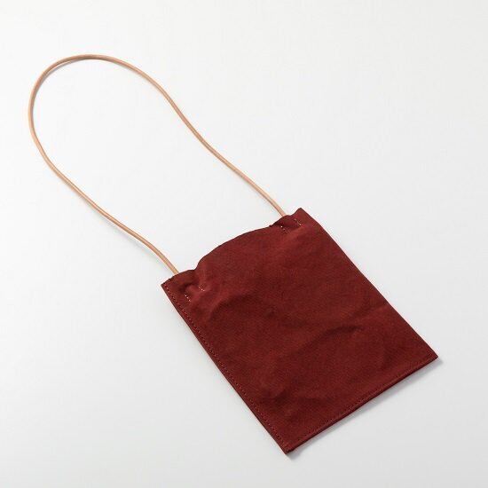 AMIACALVA(アミアカルヴァ) / Washed Canvas Sacosshe -BURGUNDY-(A-076)