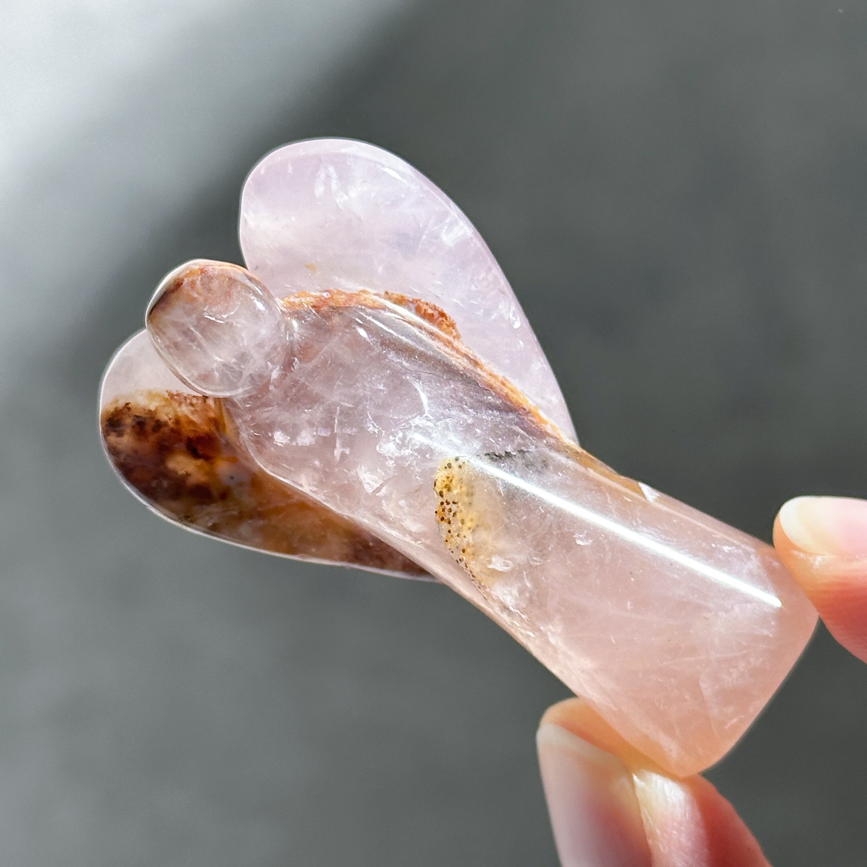 ゴールデンヒーラー×ローズクォーツ ミディアムエンジェル 12◇ Golden