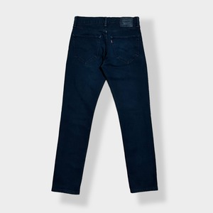 【LEVI'S】メキシコ製 511 ブラックジーンズ デニム ジーパン スリム ストレート スキニー 細身 美脚 足長効果 ジッパーフライ ストレッチ W31 L32 リーバイス US古着