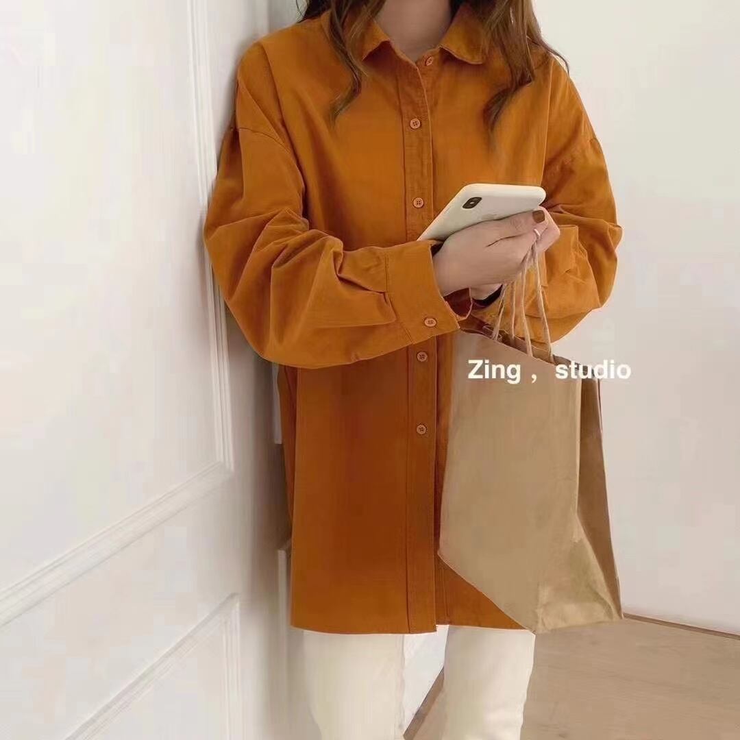 ラウンドカラーオーバーシャツ　AJ2205-D17　　