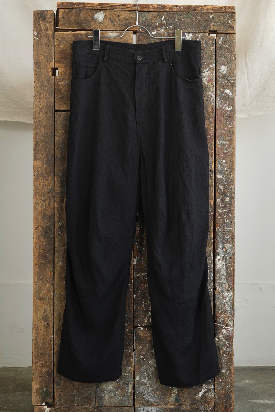 FORME D'EXPRESSION - BAGGY 5PKT PANTS-SKEWED / OFF BLACK