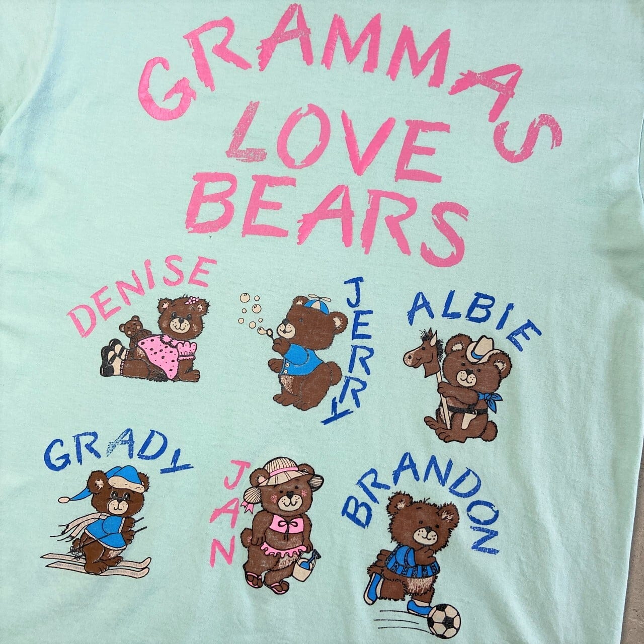 90年代 USA製 GRAMMAS LOVE BEARS テディベア アート アニマル