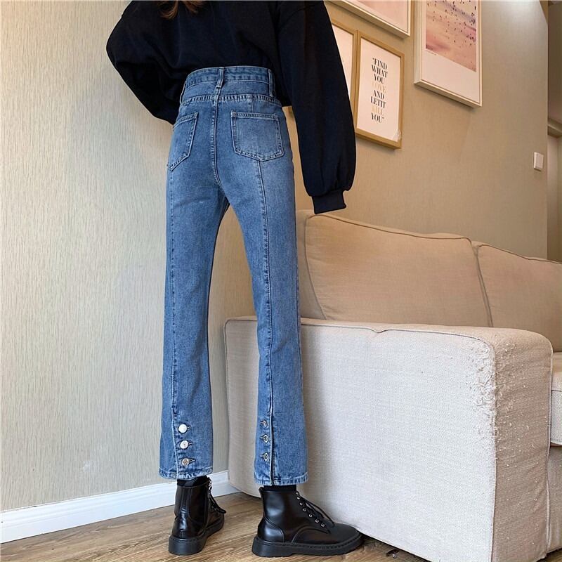 ジーンズ スプリングオータムバックルパンツ 春物 秋物 1号婦人71746560148