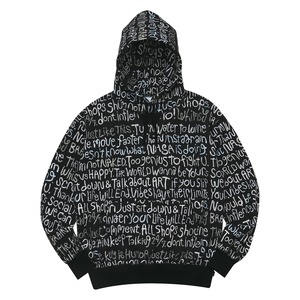 WHIMSY / CLAY LETTER HOODIE / BLACK