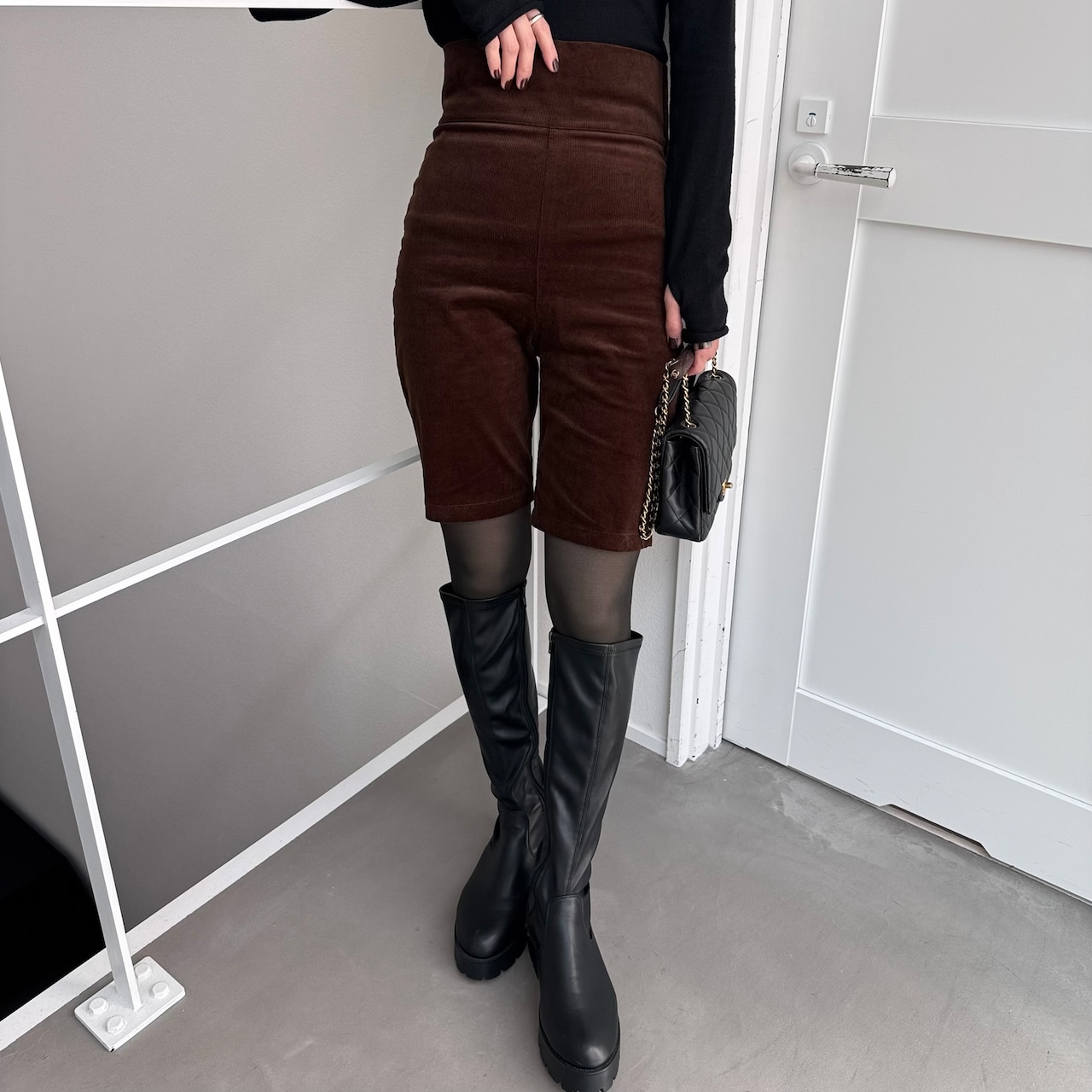 corduroy biker PT/brown