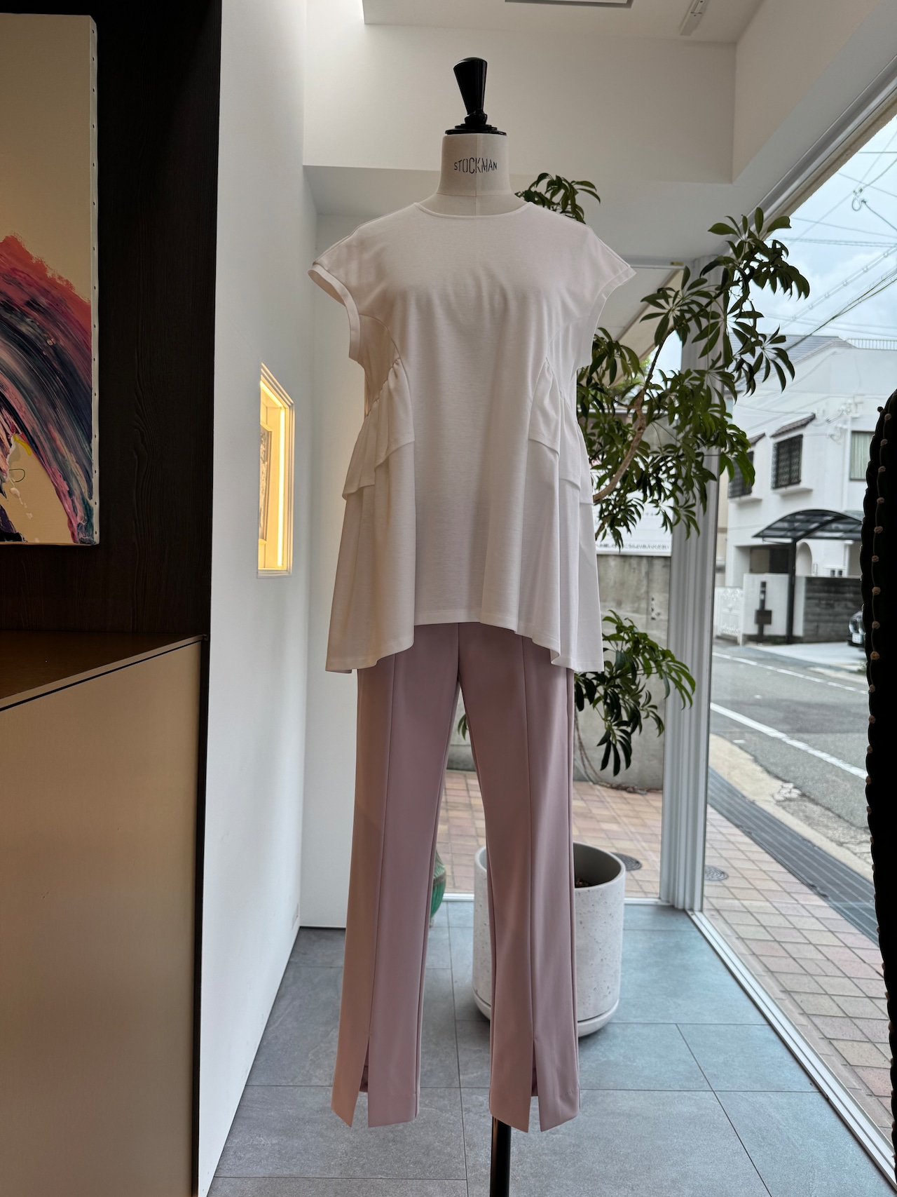 ボーダーズアットバルコニー　バックボーダーTEE 2色展開