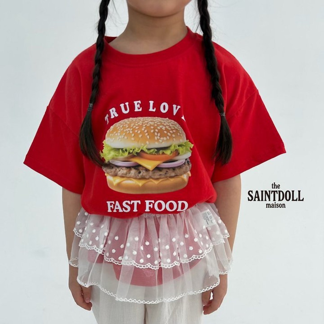 [SAINTDOLL] Hamburger T / [세인트돌] 햄버거티