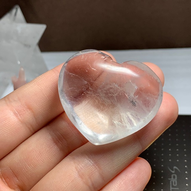 11.天使の梯子☆水晶☆エンジェルラダー 珍しいハートモチーフ♪