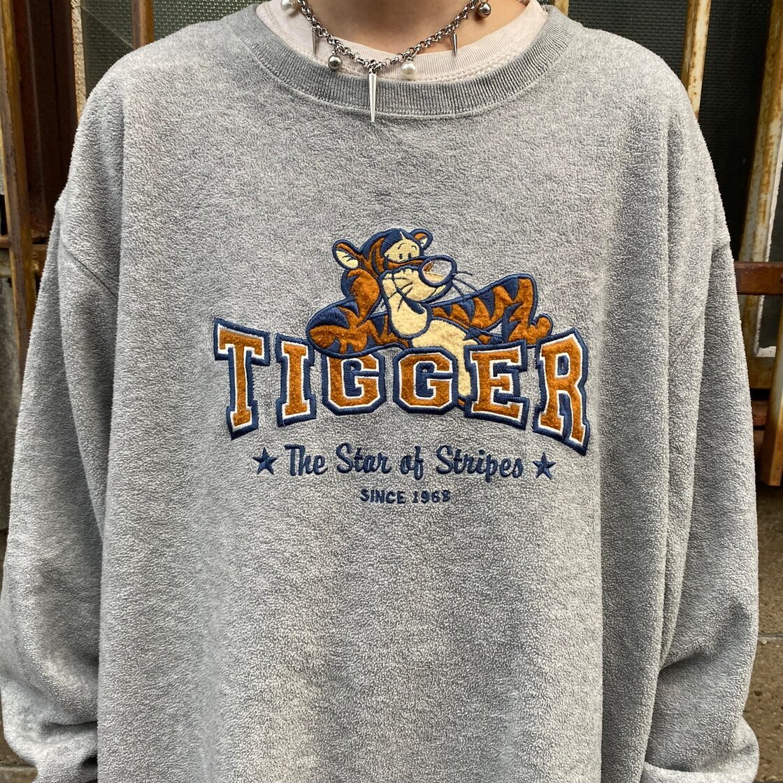 DISNEY ディズニー ティガー キャラクター刺繍 フリーストップス 