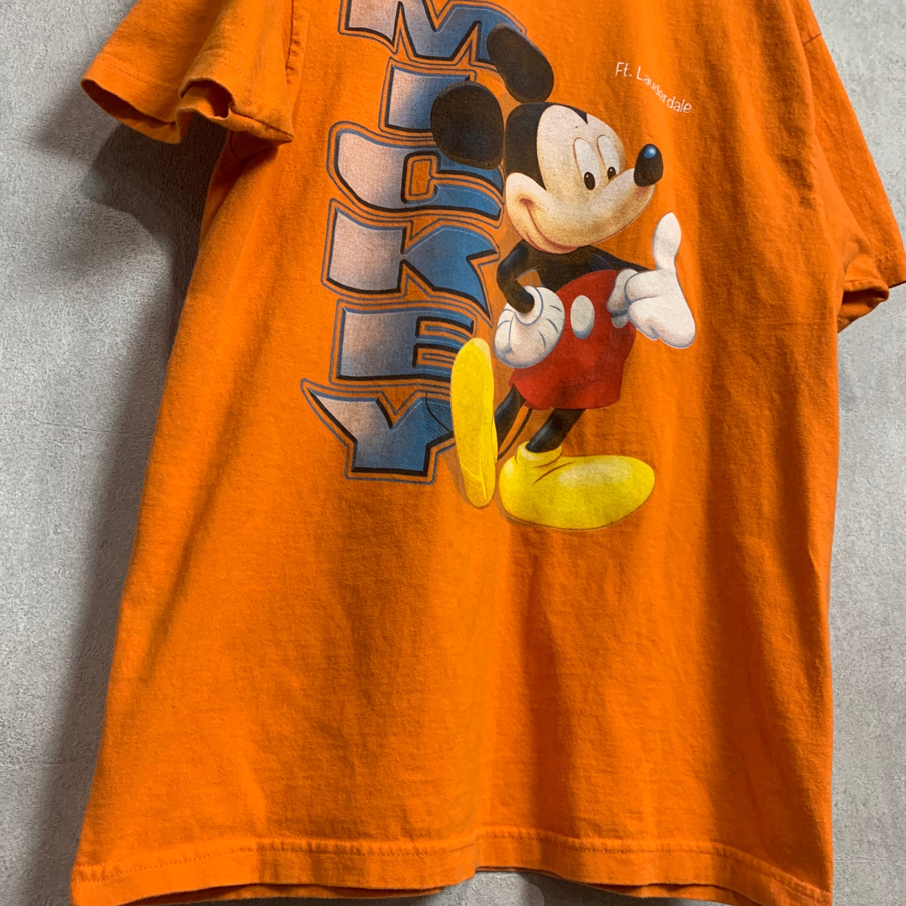 USA製 ディズニー 半袖Tシャツ 90s～00s ミッキーマウス ミッキー Disney サイズ L オレンジ オススメ |  古着屋BANANABOX（バナナボックス） powered by BASE