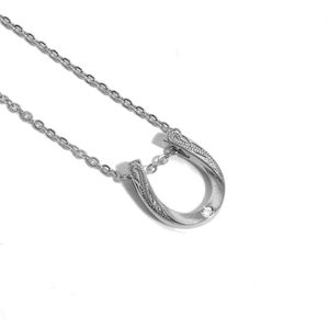 316L Horseshoe Necklace Silver