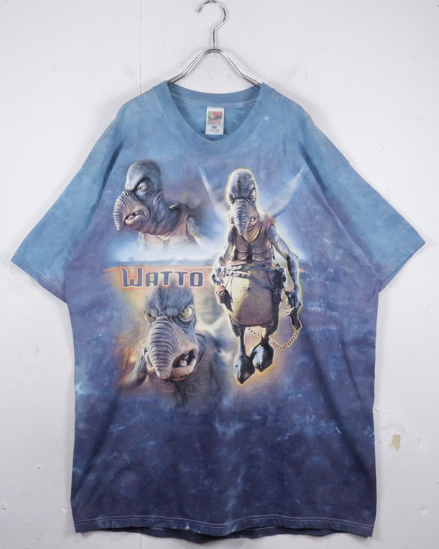 【Caka act2】90’s〜00’s “STAR WARS” “Watto” Tie-Dye Loose T-Shirt