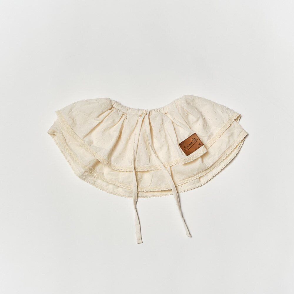 «sold out»«ベージュ L(120〜140サイズ)» jejeunosity レイヤードスカート 2colors