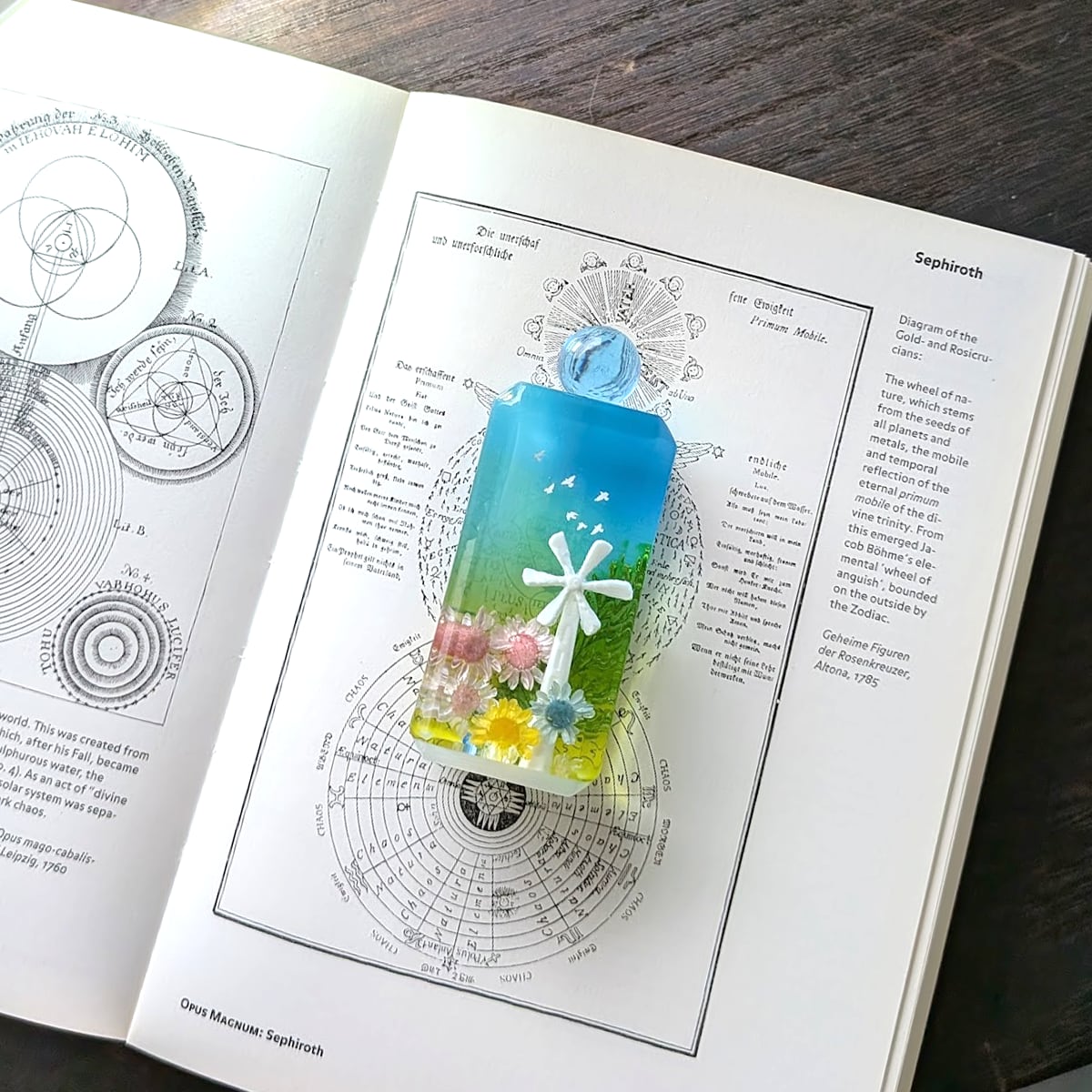 花の中の風車塔