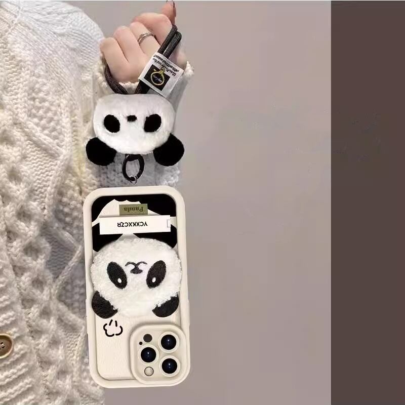 パンダ イニシャル スマホケース iPhoneケース パンダ スマホケース iPhone16 15 14 13 pro SE iface型 カバー