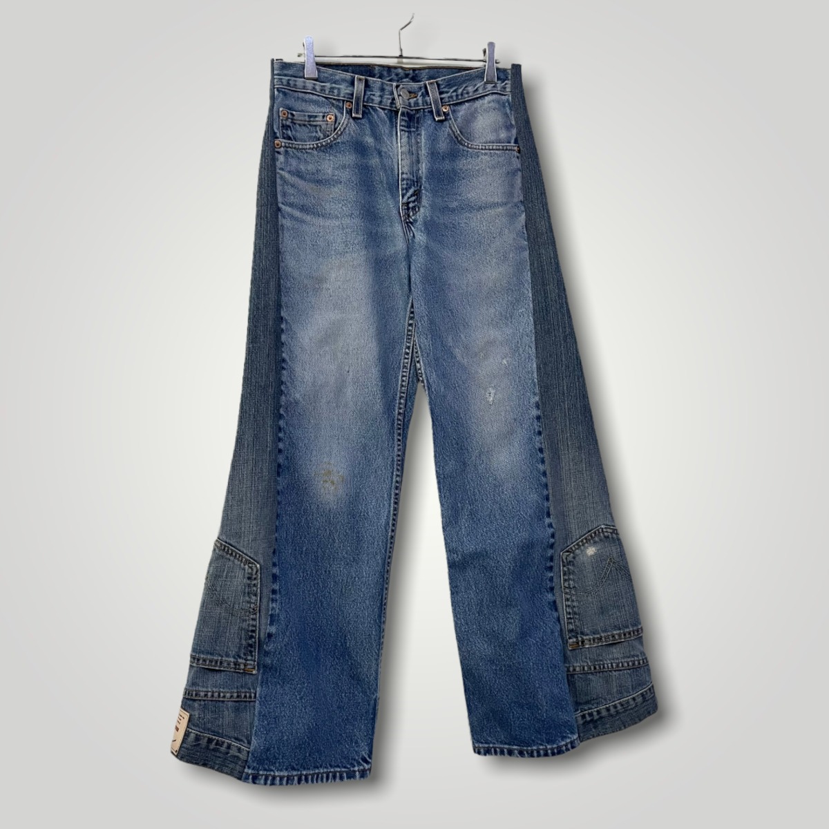 remake flare denim pants makki official