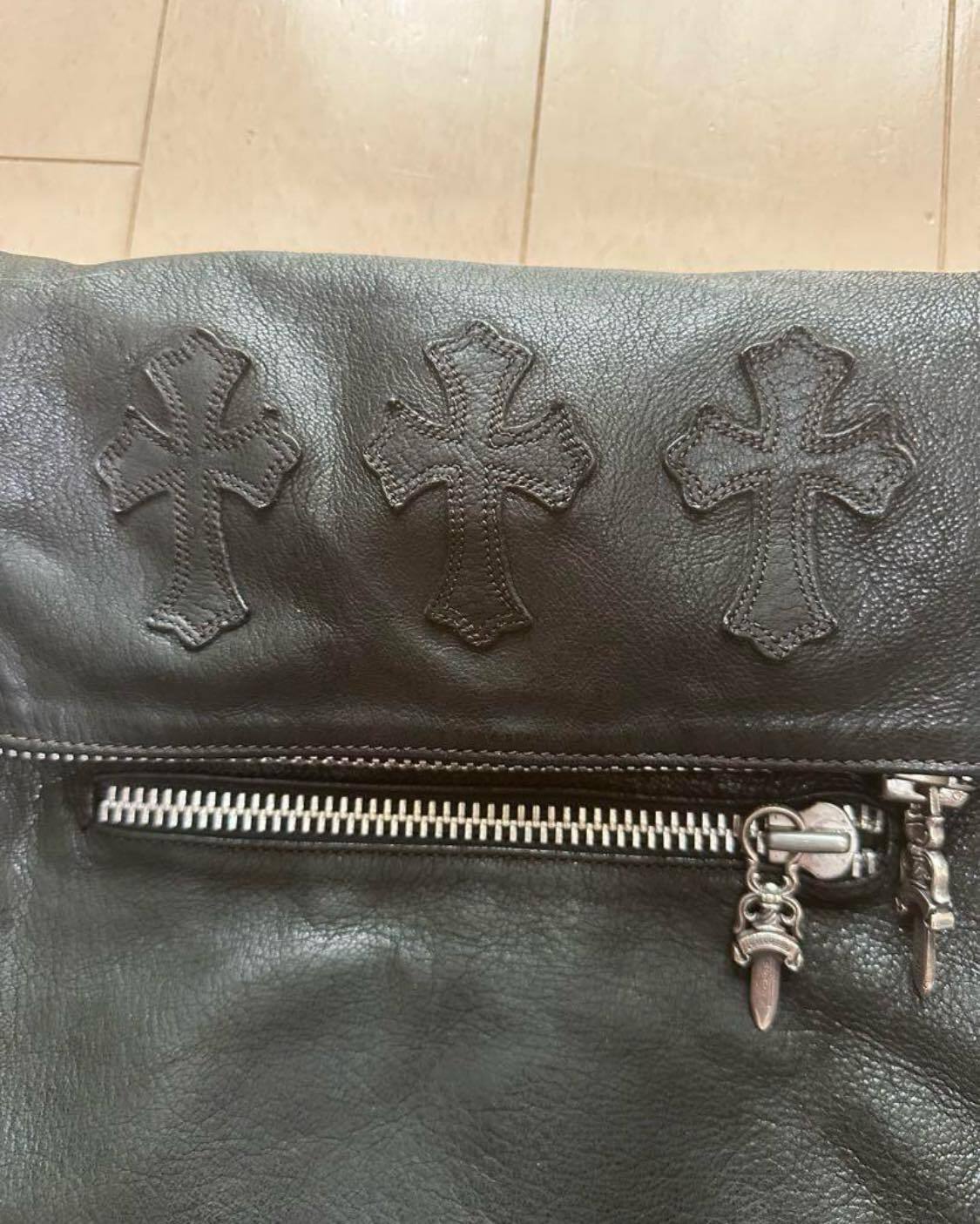 CHROME HEARTS クロムハーツ ジップトップ ショルダーバッグ