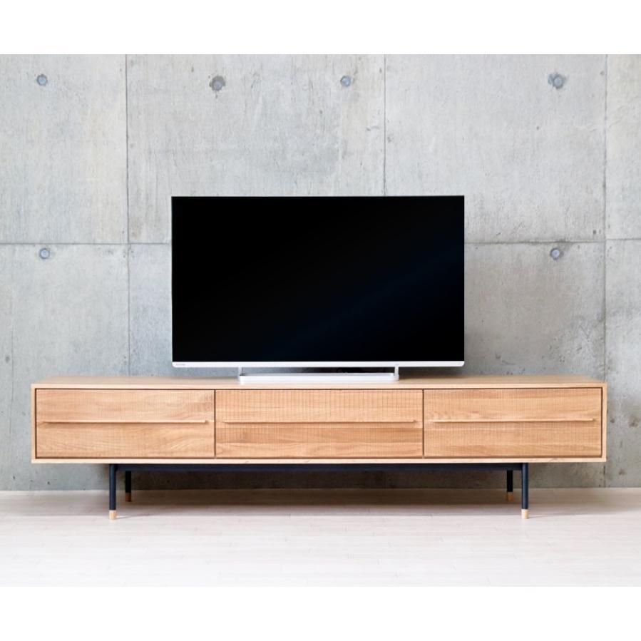 テレビボード 210 オーク テレビ台 無垢材 ローボード 天然木 木製