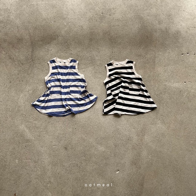 【予約】Papico stripe one-piece (R0509)