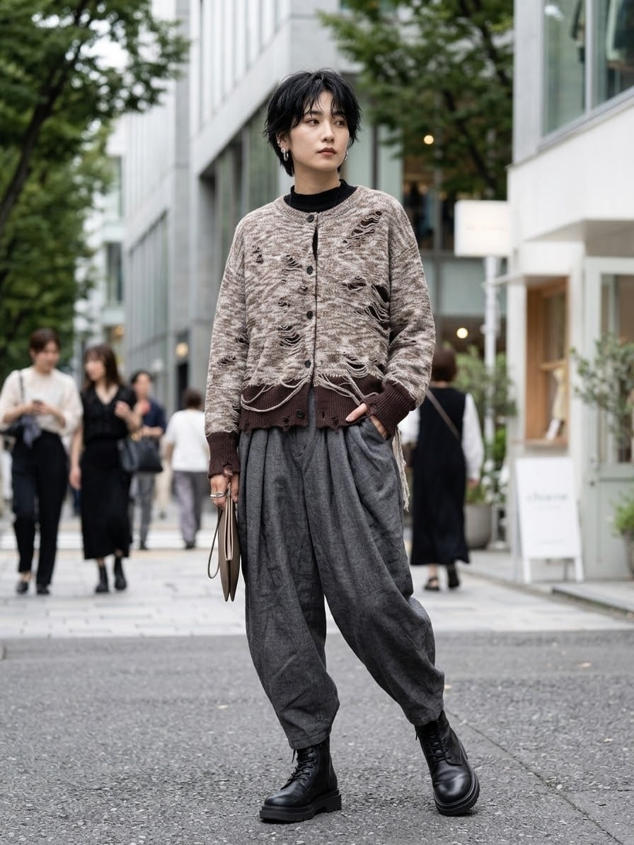 J’s DRAPE PANTS BLACK