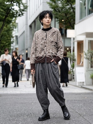 J’s DRAPE PANTS BLACK