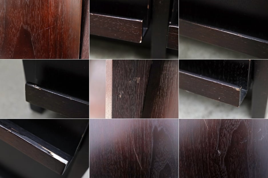 商談中 タモ材 フラップ キャビネット マガジン レコードラック サイド