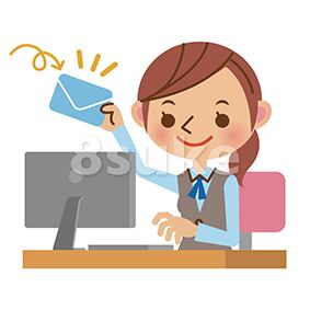 イラスト素材 パソコンでメールを受け取るol 事務職の女性 ベクター Jpg 8sukeの人物イラスト屋 かわいいベクター素材のダウンロード販売 イラスト素材 パソコンでメールを受け取るol 事務職の女性 ベクター Jpg 8sukeの人物イラスト屋 かわいいベクター素材のダウンロード販売