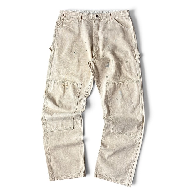 ［雰囲気抜群］Dickies ディッキーズ ペンキ ダブルニー ペインターパンツ ホワイト 生成り