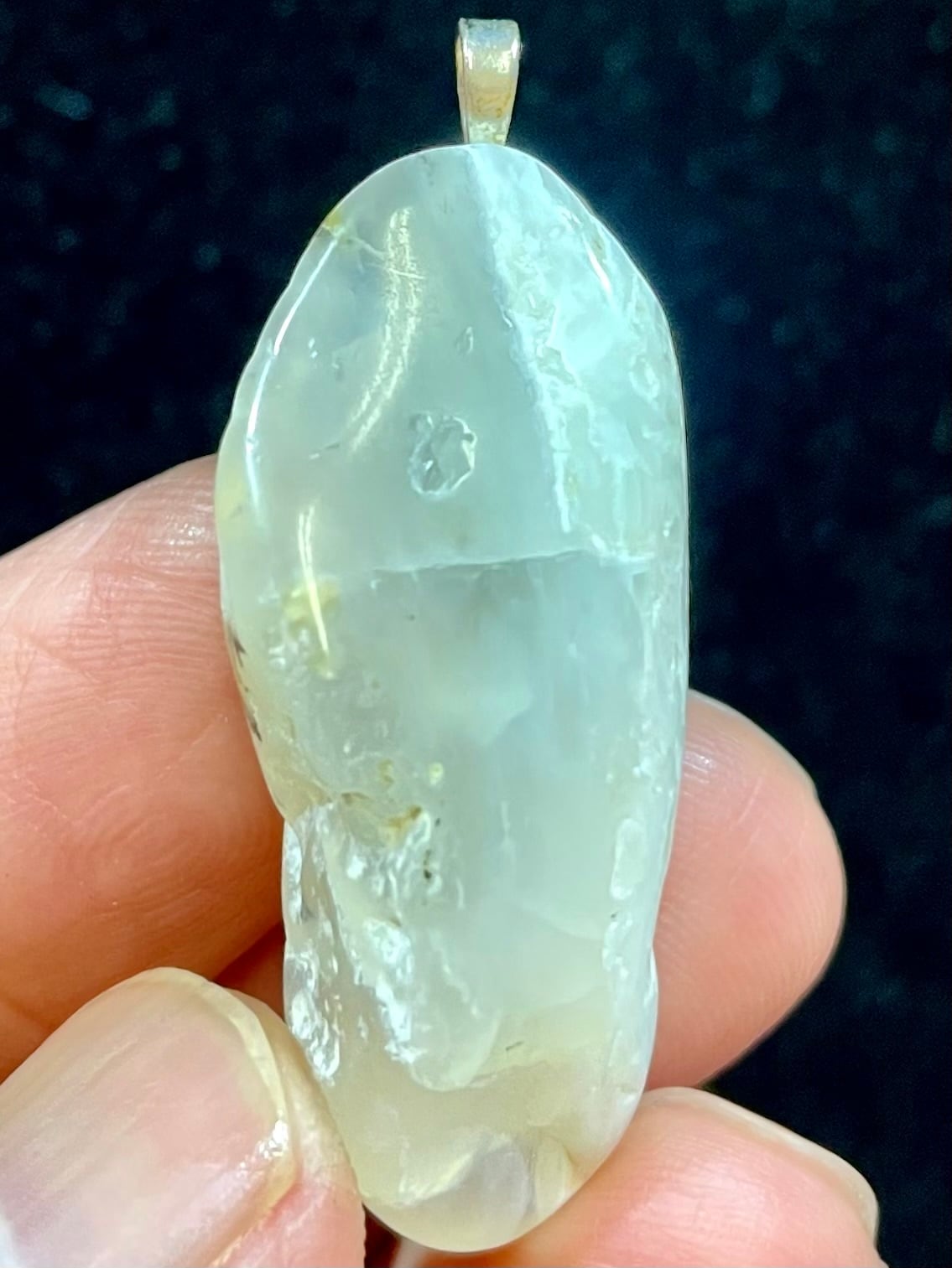 3) 人生の流れを創る!魂のクリアリング「新生マウントシャスタ・オパール」シルバーPT(大)