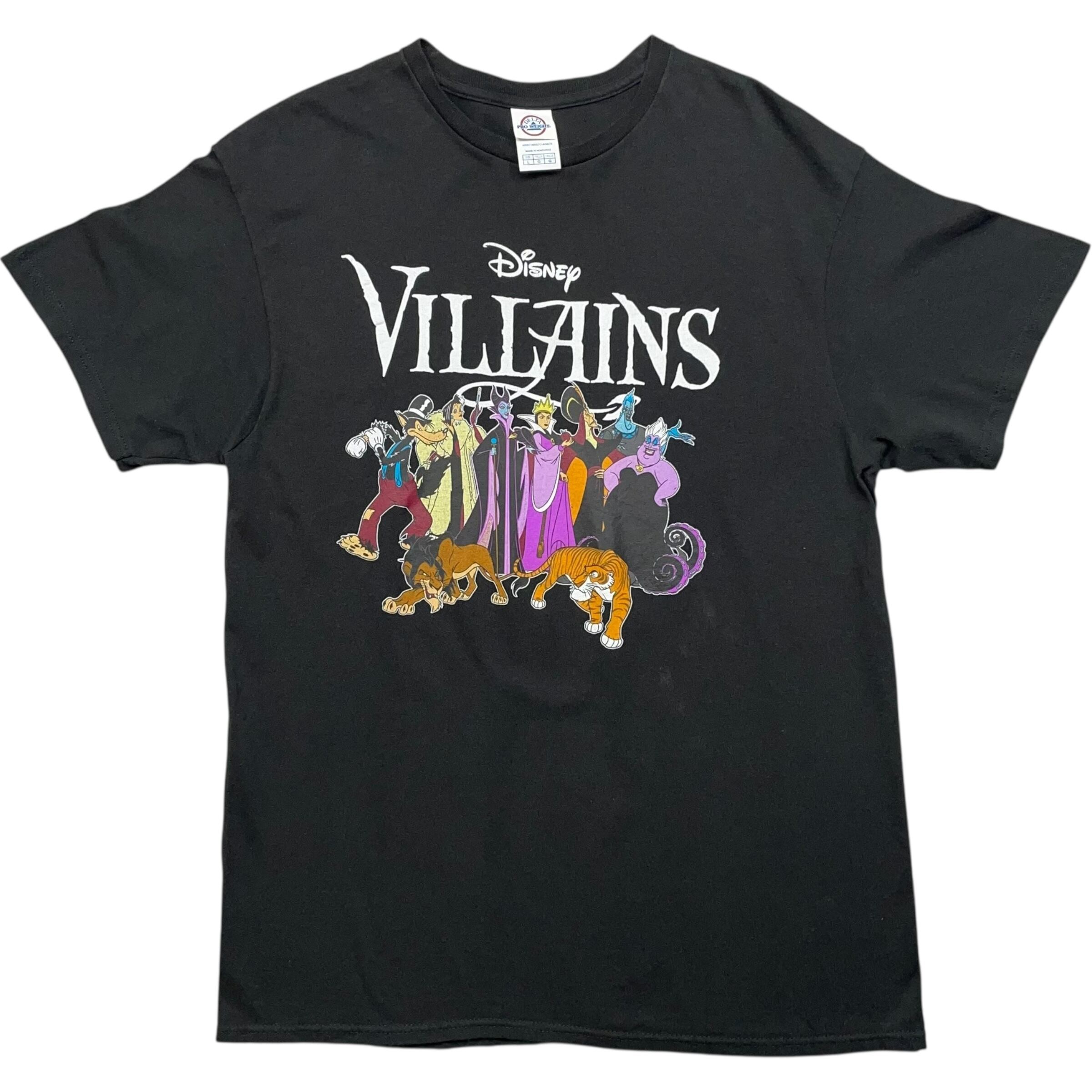《L》 DELTA Disney ディズニー Tシャツ VILLAINS ブラック no.7371