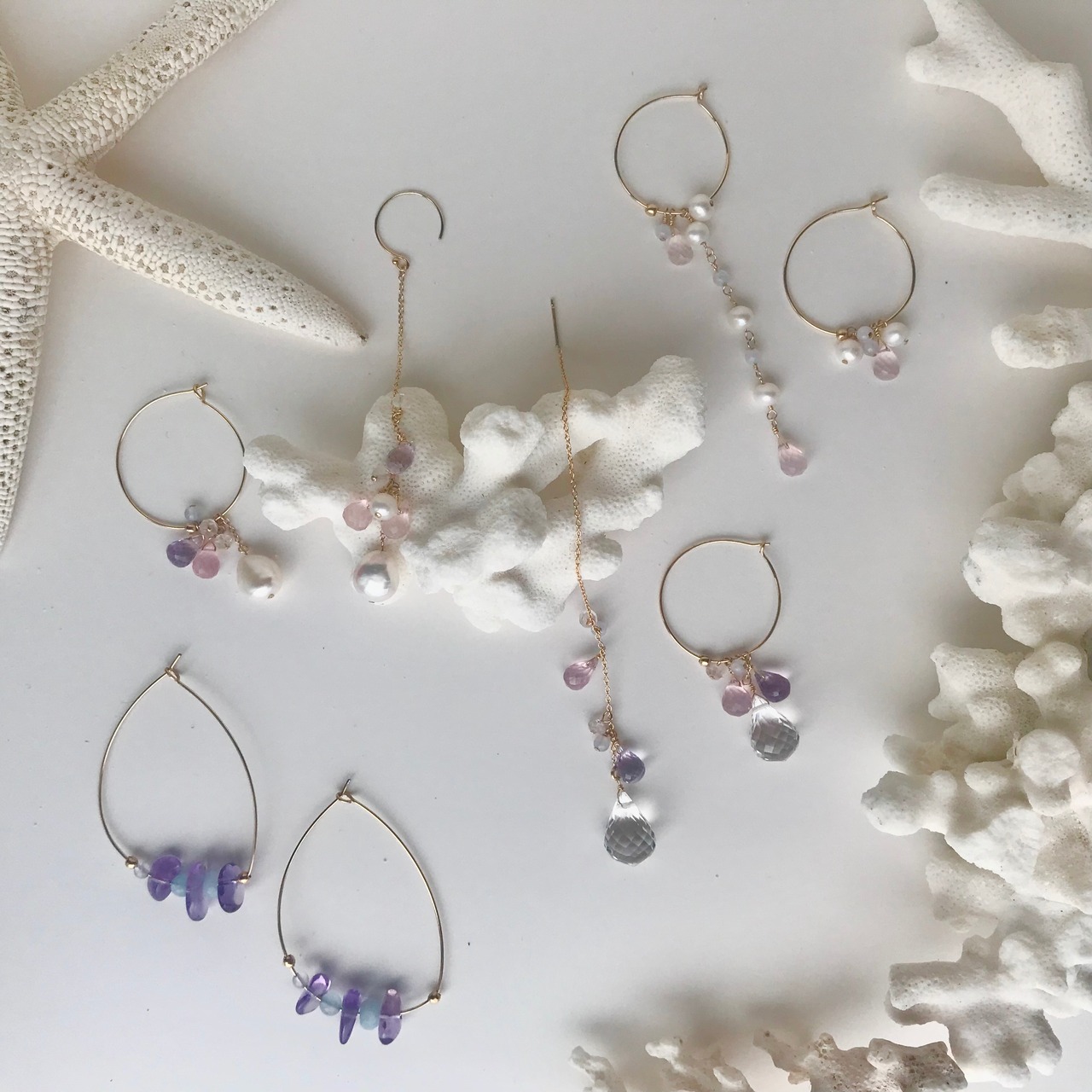 恋愛運UP✨マーメイド クリスタル 14kgf ピアス / イヤリング | ELYSIAN