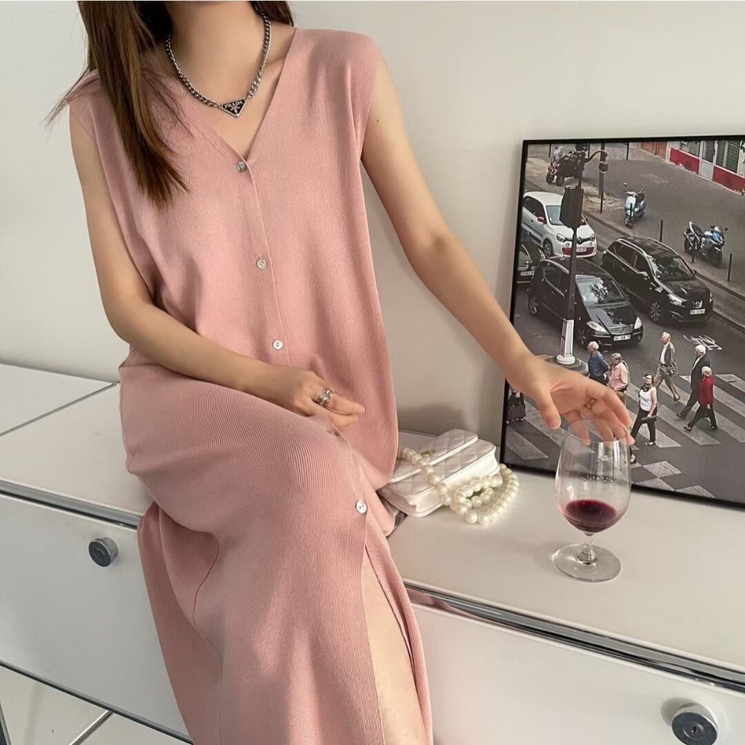 Vネックタンクワンピ　AJ1050-1933