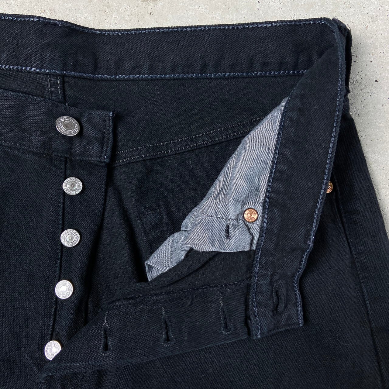 00s】Levi's 501 USA製 後染めブラック Y2K W34 L32