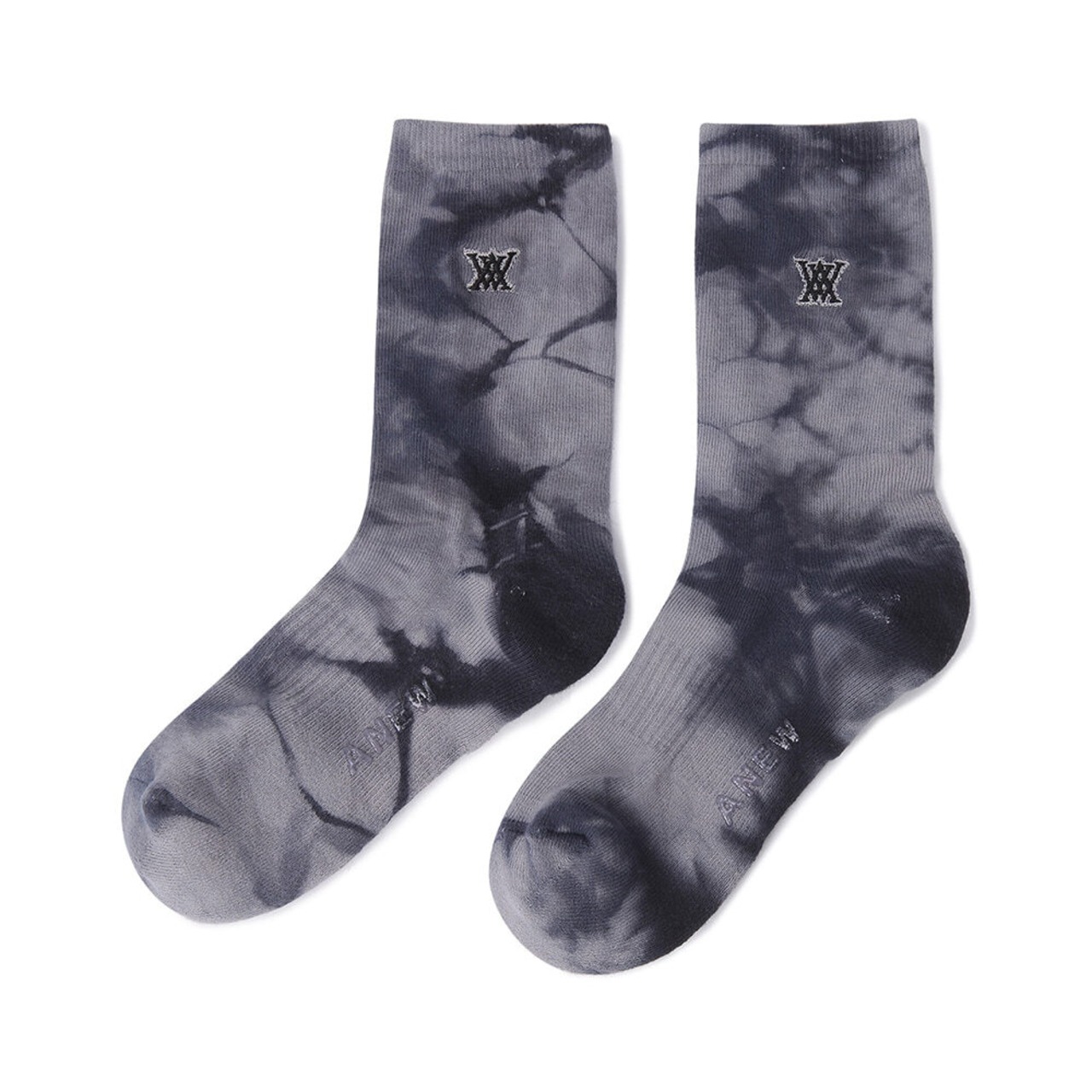 ANEW WOMEN TIE-DYE MEDIUM NECK [サイズ: F (AGDUWSC03BKF)] [カラー: BLACK]