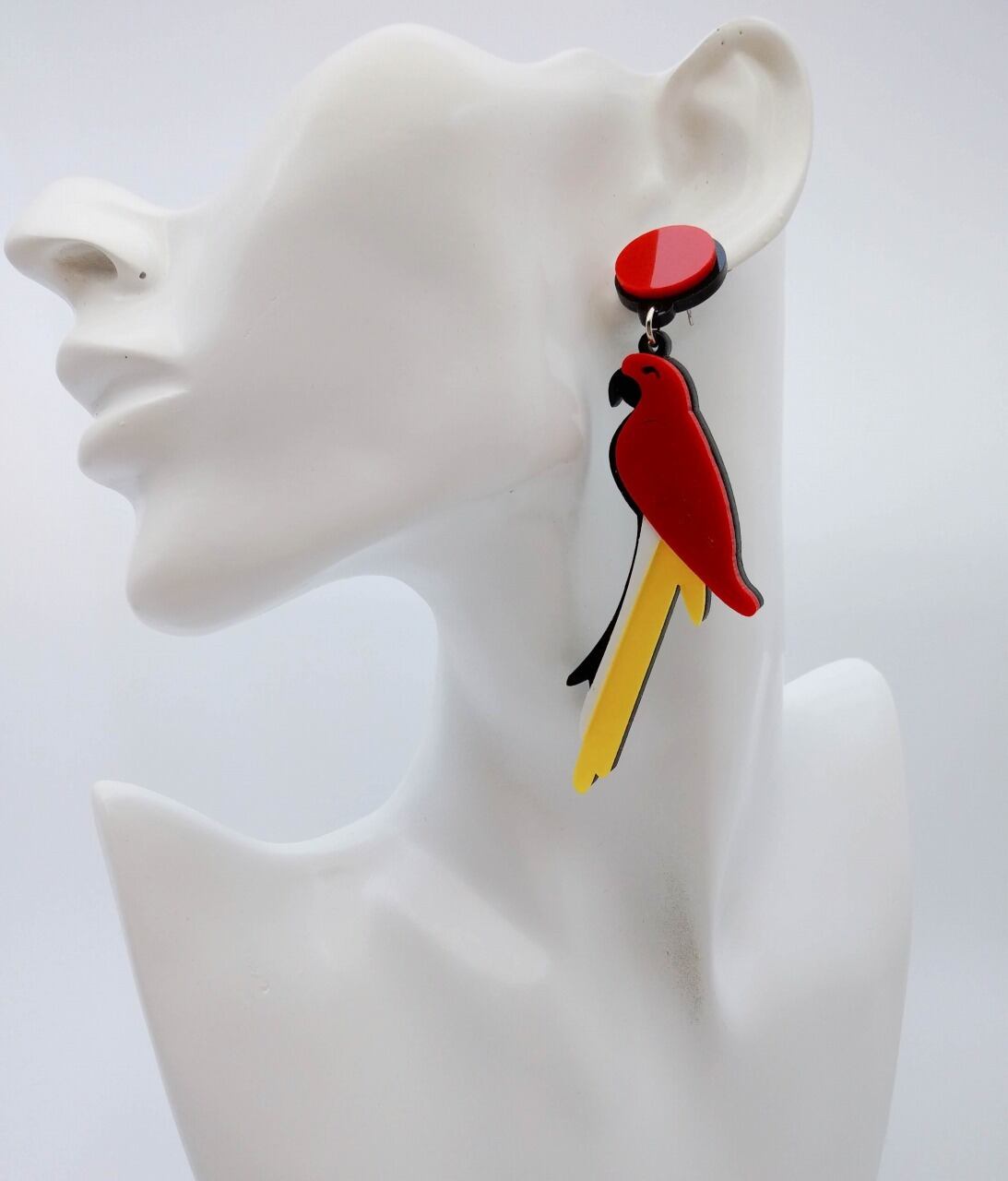 オナガドリ　ピアス　イヤリング　Bird 鳥　とりアクセ
