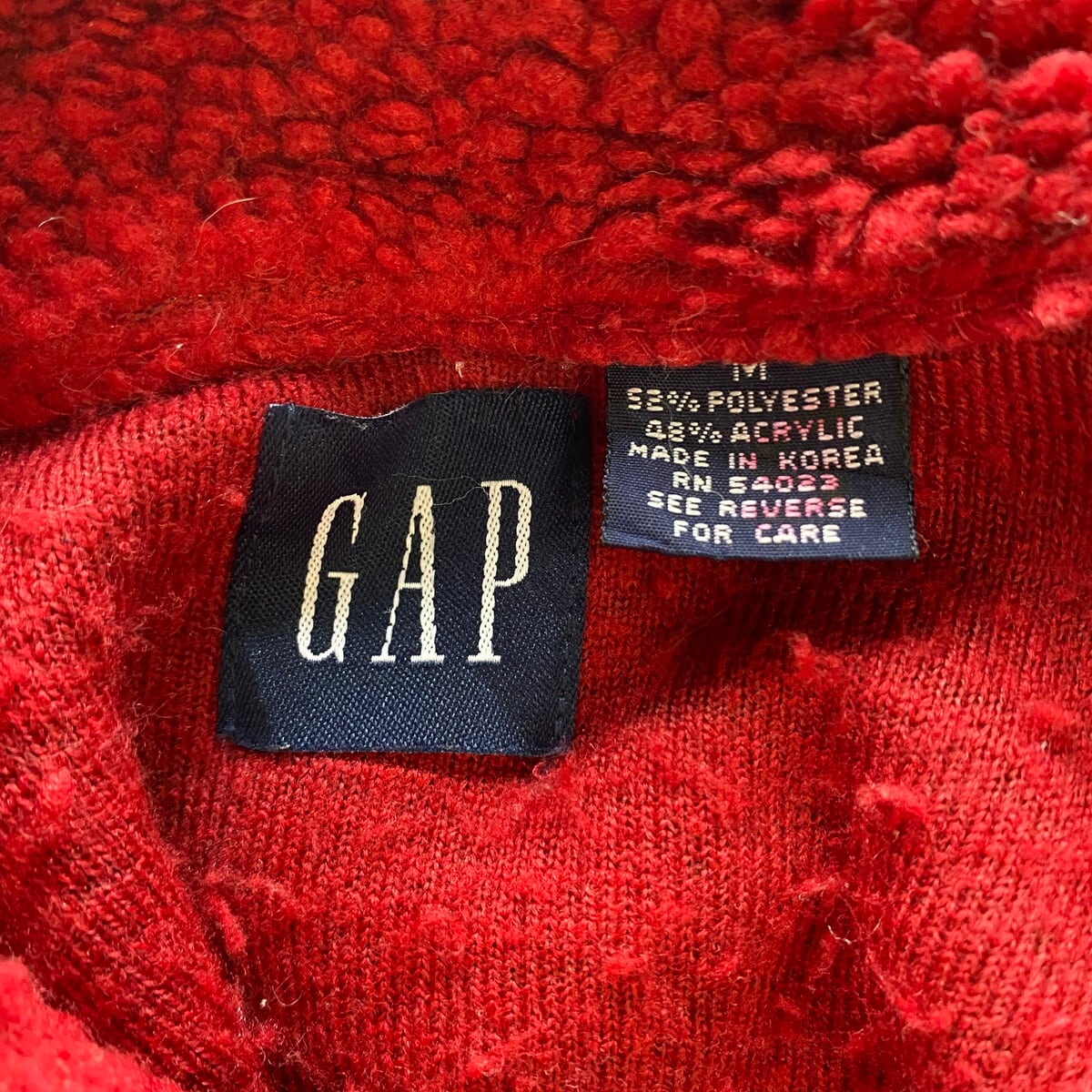 GAP ハーフジップ フリースジャケット 90's オールド ギャップ M