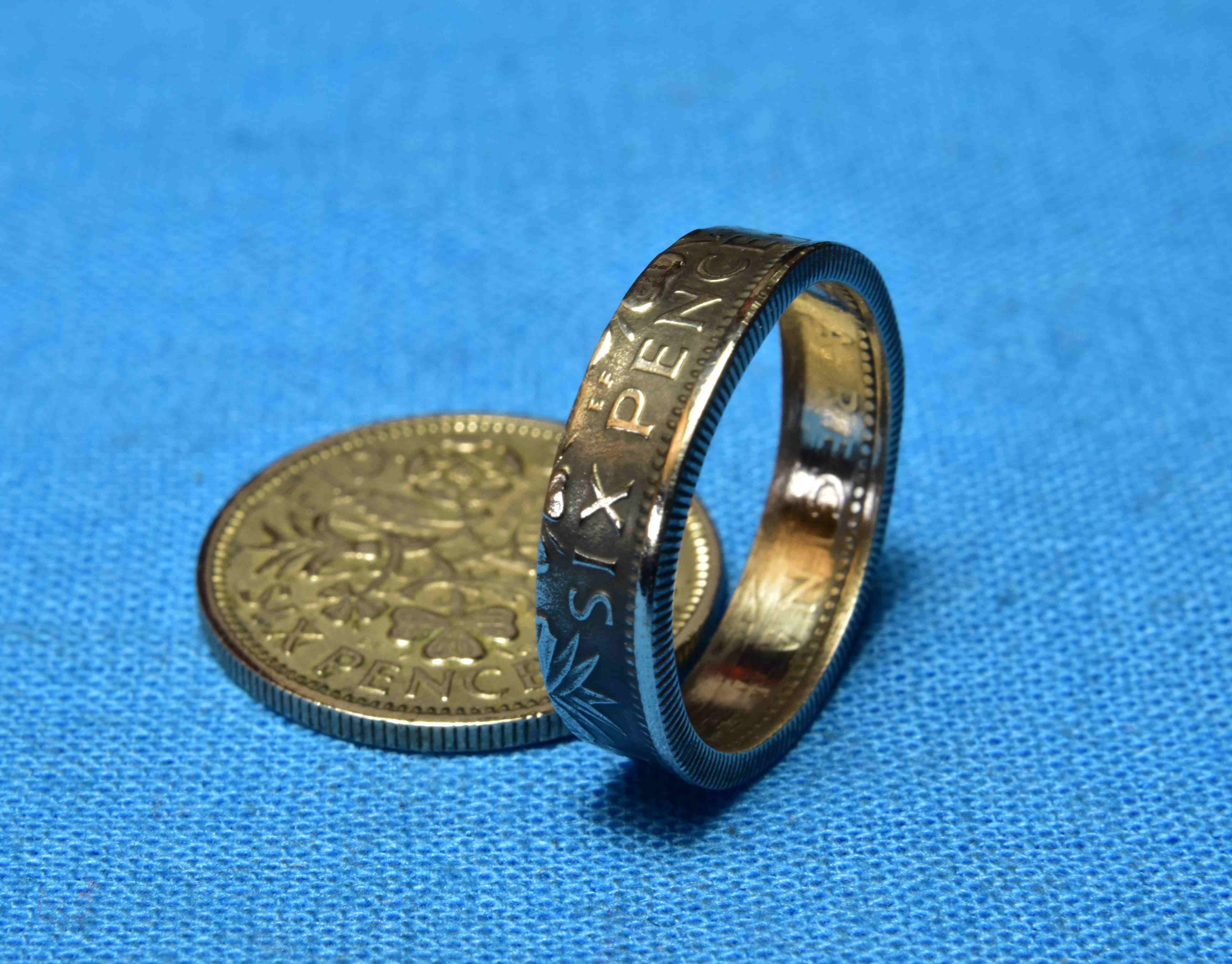 幸せを呼ぶコイン6ペンスで指輪お作りします | type2rings